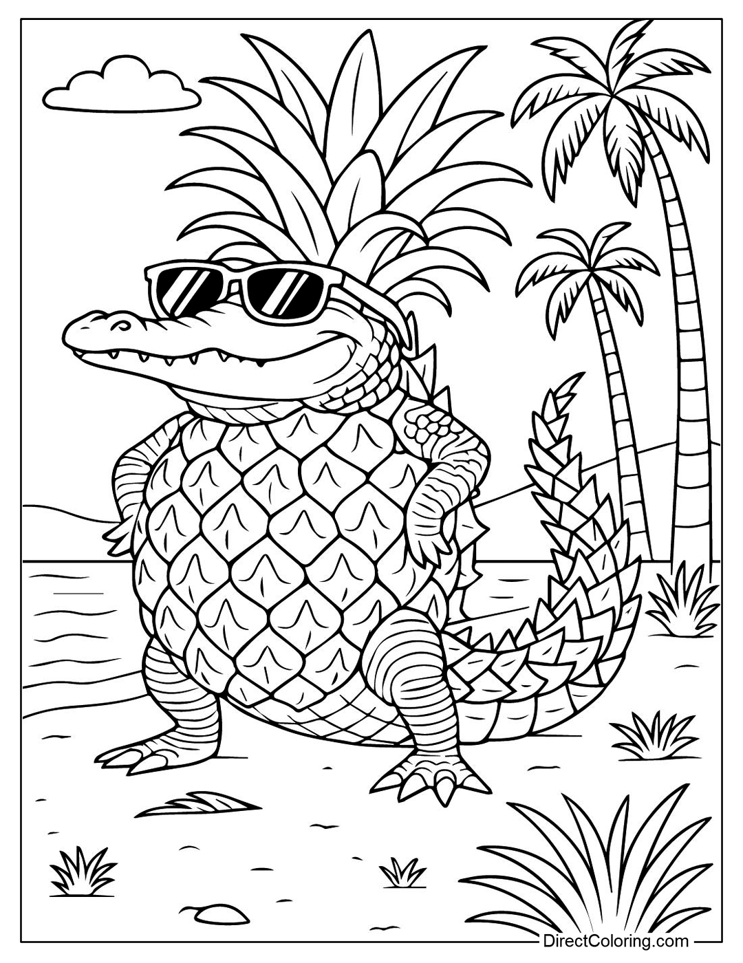 Crocodildo Penisini Coloring Page